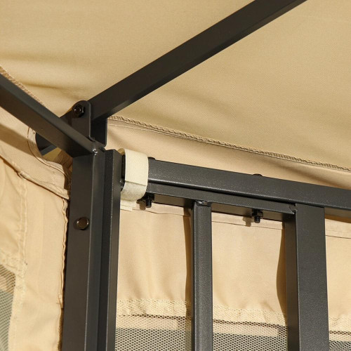 Шатер Green Days 3х3х2,6м с москитной сеткой 4-х угольный, песочный DU362-orig (397457)