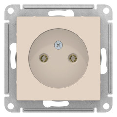 Розетка 2P AtlasDesign бежевый SchE ATN000241