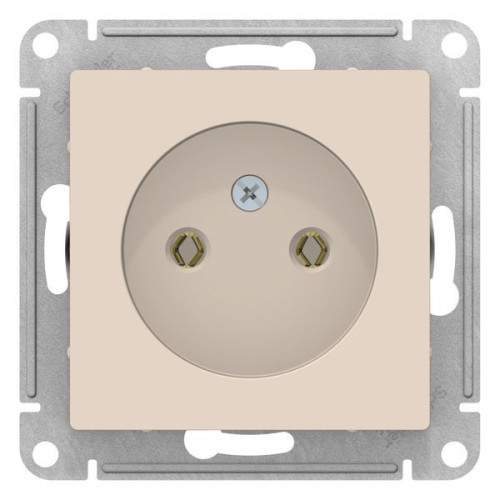 Розетка 2P AtlasDesign бежевый SchE ATN000241