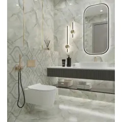 Плитка облицовочная 300*600*8,5 Меоланс св. серый, глянец (TP3665B)(в уп. 1,8 м2)