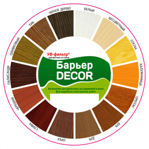 Средство Барьер-Decor защитное для древесины , Орех, 2,5кг