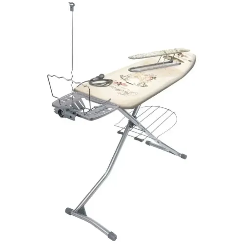 Гладильная доска NIKA GRAND (европодст. д/утюга, рукав, улд. 2,2м, розетка, полка) 1220х420мм (185968)