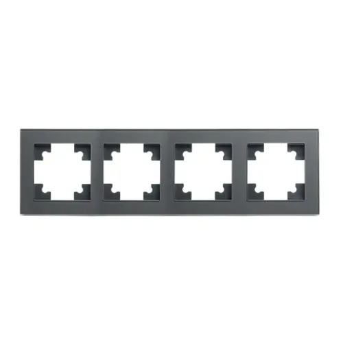 Рамка 4-пост Катрин стекло графит GFR00-7004-06