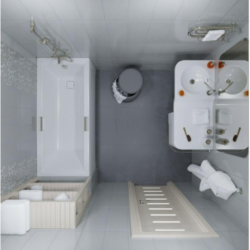 Ванна акриловая ТРИТОН Алекса 170х75см на раме, с ручками