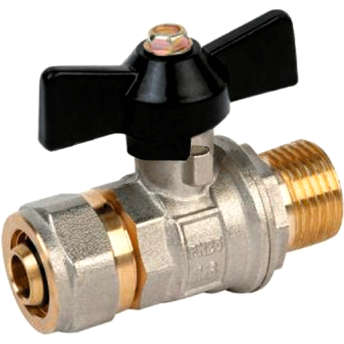 Кран шаровый МП FRAP ф 20мм х 1/2