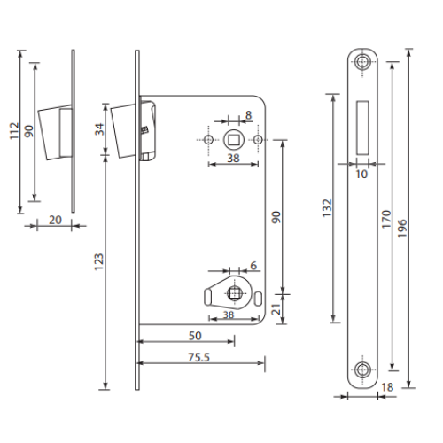 Защелка магнитная APECS 5300-M-WC-AB (05992)