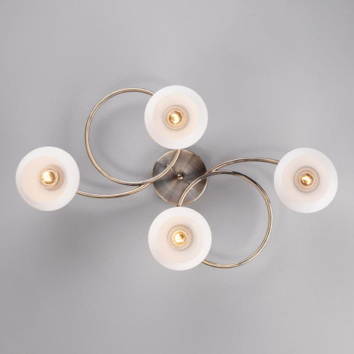 Светильник EUROSVET 30144/4 античная бронза(11м2)