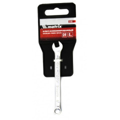 Ключ гаечный комб. MATRIX полированный хром 06мм, CrV (15150)