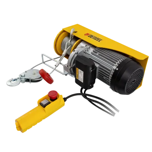 Тельфер электрический DENZEL TF-1200 (1.2т, 1800 Вт, высота 12 м, 8 м/мин) (52018)