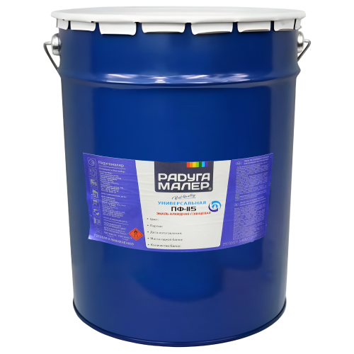 Эмаль ПФ-115 РАДУГА-МАЛЕР серая 20 кг