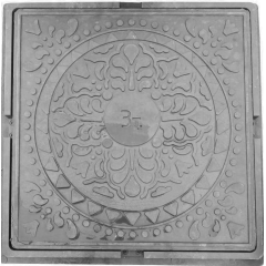 Люк ПП квадратный (тип-Л) 3т 66х66см серый