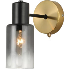 Светильник настенный Люмис 74677/1W COP+BK 1x40W E14 h195 медь/черный