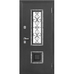 Дверь метал. 7,5 см Венеция Серебро/Белый ясень Царга (2050*960, Правая)