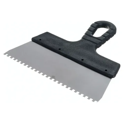 Шпатель СИБРТЕХ зубчатый нерж. 200 мм/4мм (85456)