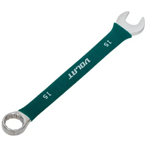 Ключ гаечный комб. ВОЛАТ 15мм, в прорезиненной оплетке (16060-15)