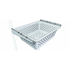 Корзина пластиковая 555*430*85 GS белая