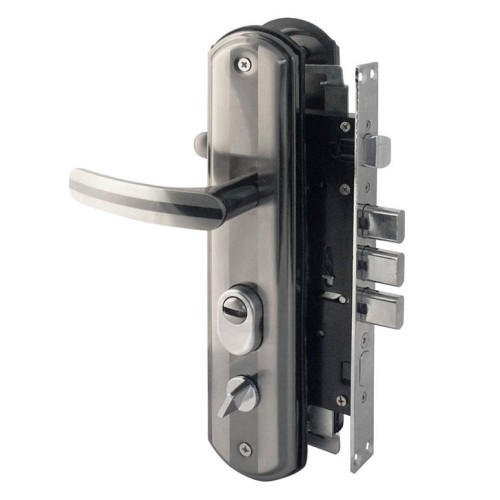 Замок врезной №200-68 ЭКО П мат. хром/черн. никель НОРА-М(16406)