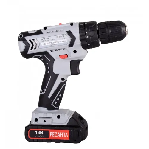 Шуруповерт РЕСАНТА ДА-18-2ЛК-У (75/14/6) (*15)