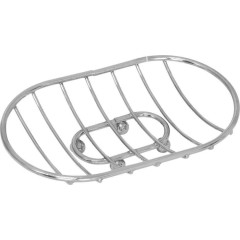 Мыльница на ножках овальная РЫЖИЙ КОТ CHR-481 хром, 310759 (522507)