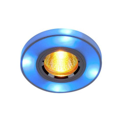 Свет. точ. ES 2070/2 MR16 серебро/синяя подсветка (*1)