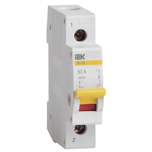 Выключатель нагрузки (минирубильник) ВН-32 1Р 63А IEK MNV10-1-063 (51402)