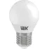 Лампа E27 светодиод.3Вт 3000К IEK G45 шар
