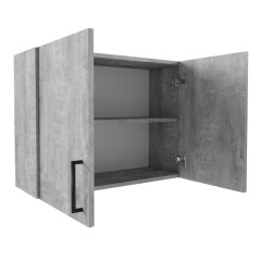 Шкаф навесной EVA GOLD с полкой 80 светлый цемент