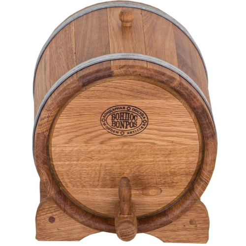 Жбан дубовый с краном на подставке 5л