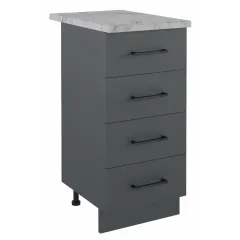 Стол рабочий EVA GOLD 40 графит (4 ящика)