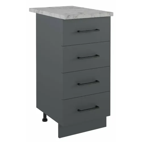 Стол рабочий EVA GOLD 40 графит (4 ящика)