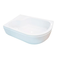 Поддон акриловый EVA GOLD 120х80х40см левый, полукруглый с сифоном EG230018