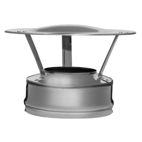 Дымоход оголовок 0,5мм Ф130*200 нержавеющая сталь (Феррум)