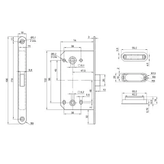Защелка магнитная BORDER 81859 Сантехнич.черный (17801)