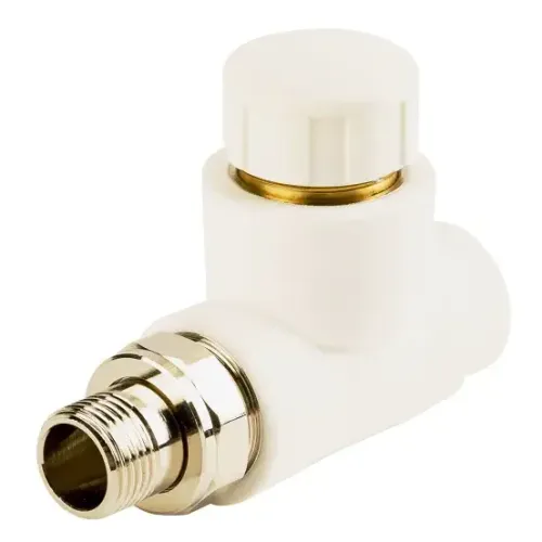 Кран термостатический п/п прямой для радиатора RTP нар. резьба ф 25х3/4