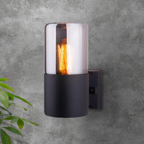 Светильник уличный ES 35125/U Roil чёрный/дымчатый