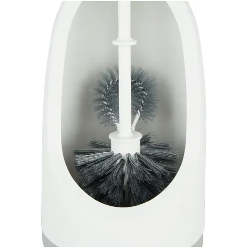 Ёрш для туалета напольный YORK, Бактерия стоп, белый 0640560 (817974)