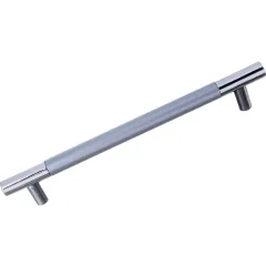 Ручка мебельная рейлинг С15 160мм матовый хром(ЦБ009798)