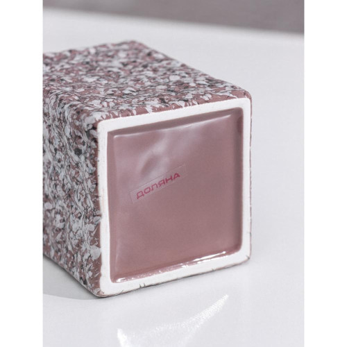 Дозатор для жидкого мыла Доляна Гранит коричневый 400мл