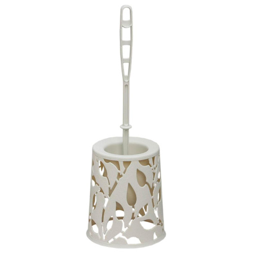 Ёрш для туалета напольный IDEA «Флора», 14х41 см, цвет белый