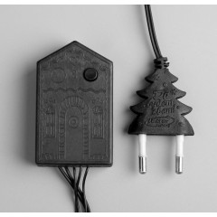 Гирлянда Нить 5м темная нить 50LED свечение белое, 8 режимов (3556764)