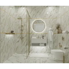 Плитка облицовочная 300*600*8,5 Тривия Декор 2 бежевый, глянец (TP3668H2)(в уп. 1,8 м2)