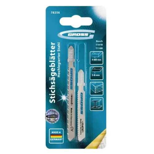 Пилки для лобзика GROSS универсальная 2шт (78256)