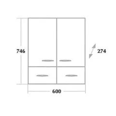 Шкаф навесной ОНИКА 