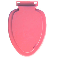 Сиденье для унитаза овальное розовое