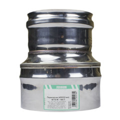 Дымоход переходник 0,5мм Ф110Мх140П (AISI 430)