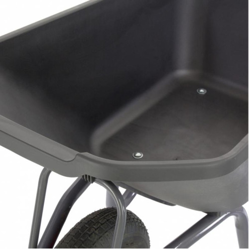 Тачка садово-строительная 90л/175кг с пластиковым корытом СИБРТЕХ (68919)