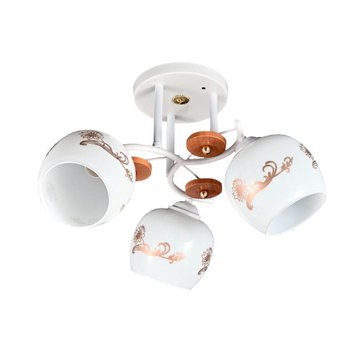 Светильник ЭкономСвет 10085/3WT+FGD WT+GD