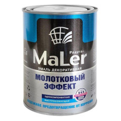 Эмаль молотковая РАДУГА-МАЛЕР перламутровая-белая 0,8 кг