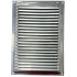 Решетка металлическая с сеткой 170*240ВР серебро