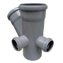 Крестовина кан. внутренняя РТП 2-плоск ф 110/110/50х45° левая тыл